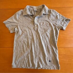 Brooks Brothers 1818 M silver grey, classic cotton polo shirt